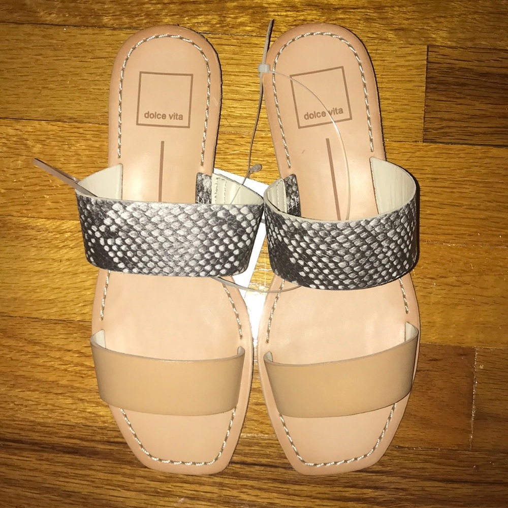 Dolce Vita 2 Band Snake Slide Size 7